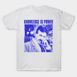 knowledge is power nikola tesla T-Shirt